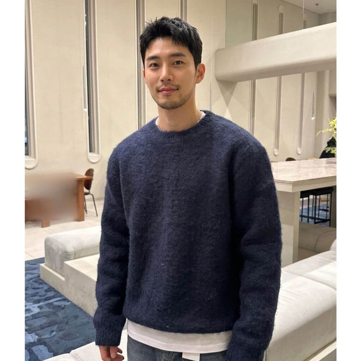 Milano Knit Wool Sweater Cozy Textured Design for Winter Evenings