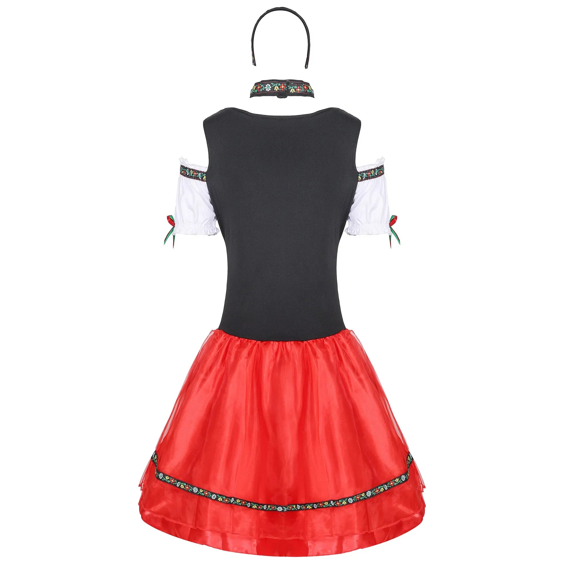 Mini Dirndl Dress Women Traditional Oktoberfest Festive Outfit 3