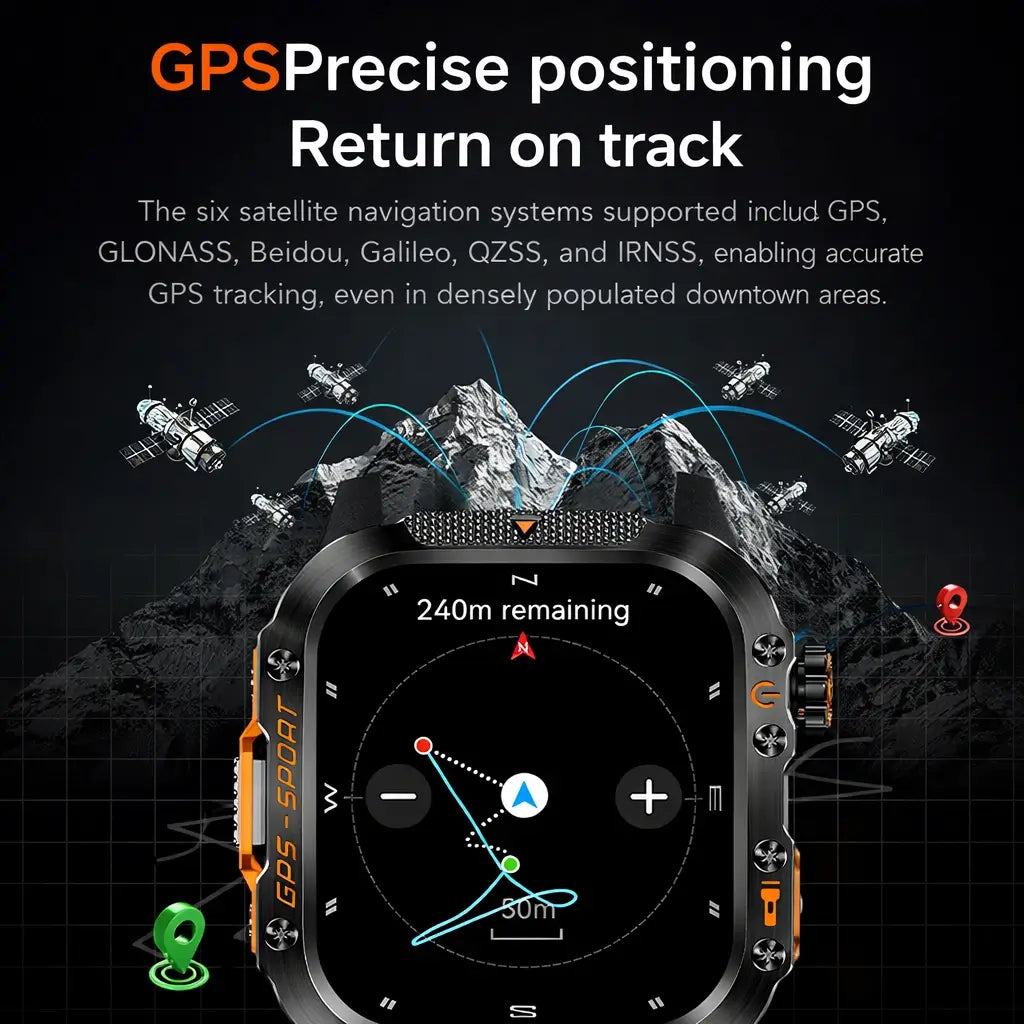 NovaForce X2 Pro | GPS Smartwatch with 100+ Sports Modes | Rugged Design for Outdoor Adventures 3