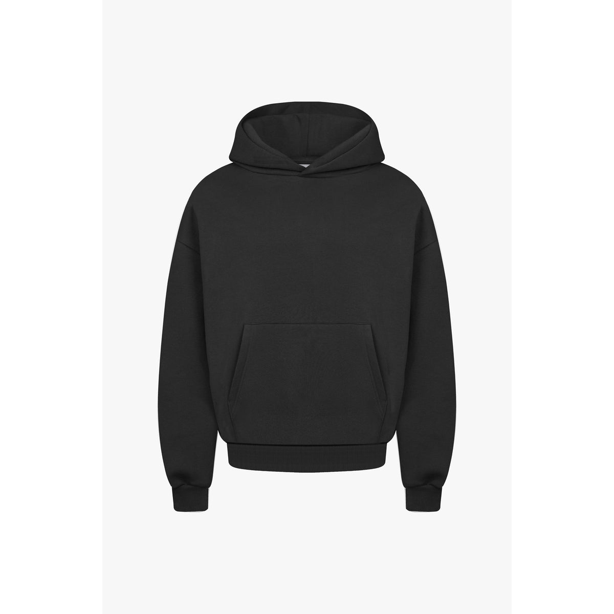 Oversized Black Hoodie for Men - Soft Heavyweight Cotton, Cozy Fit, Streetwear 4