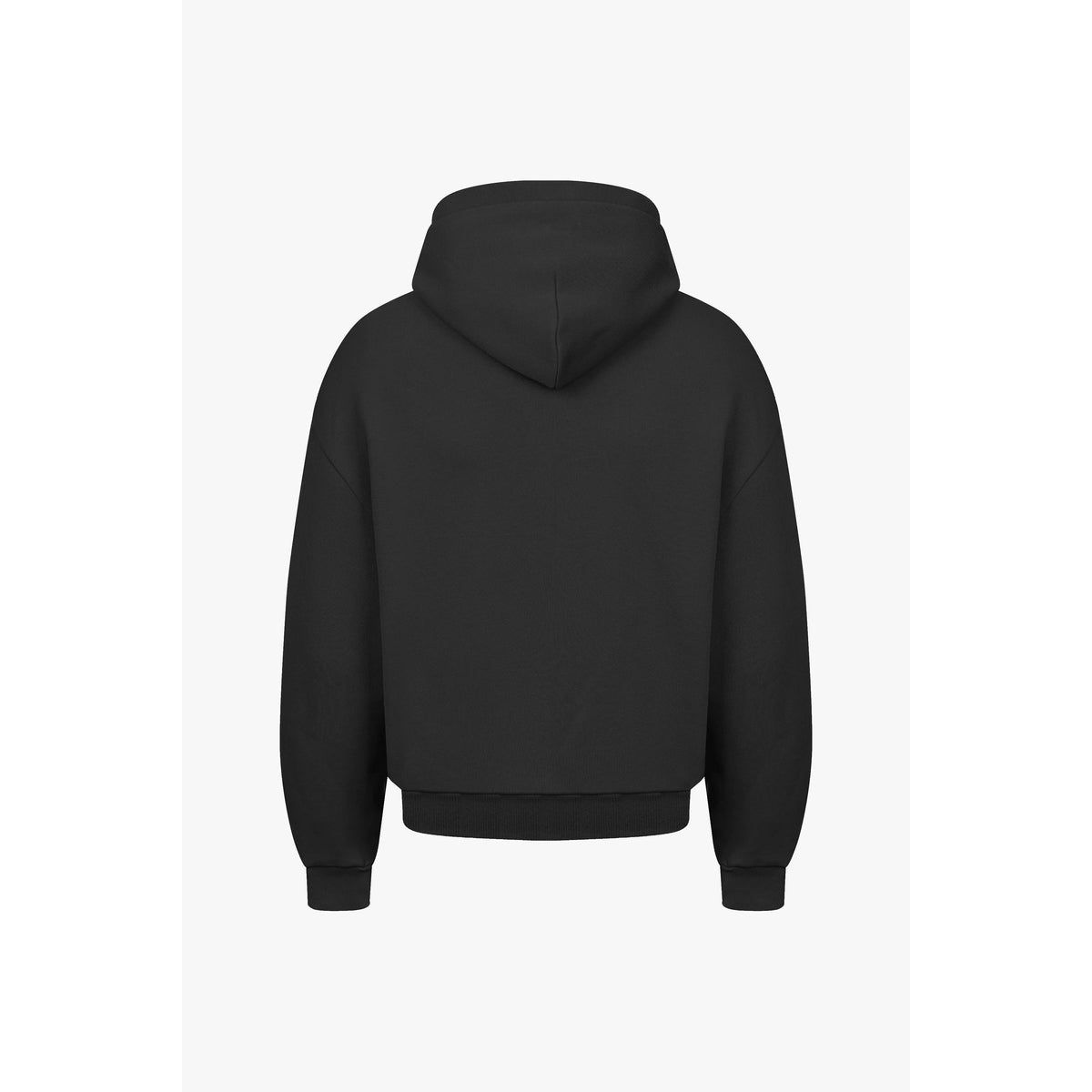 Oversized Black Hoodie for Men - Soft Heavyweight Cotton, Cozy Fit, Streetwear 5