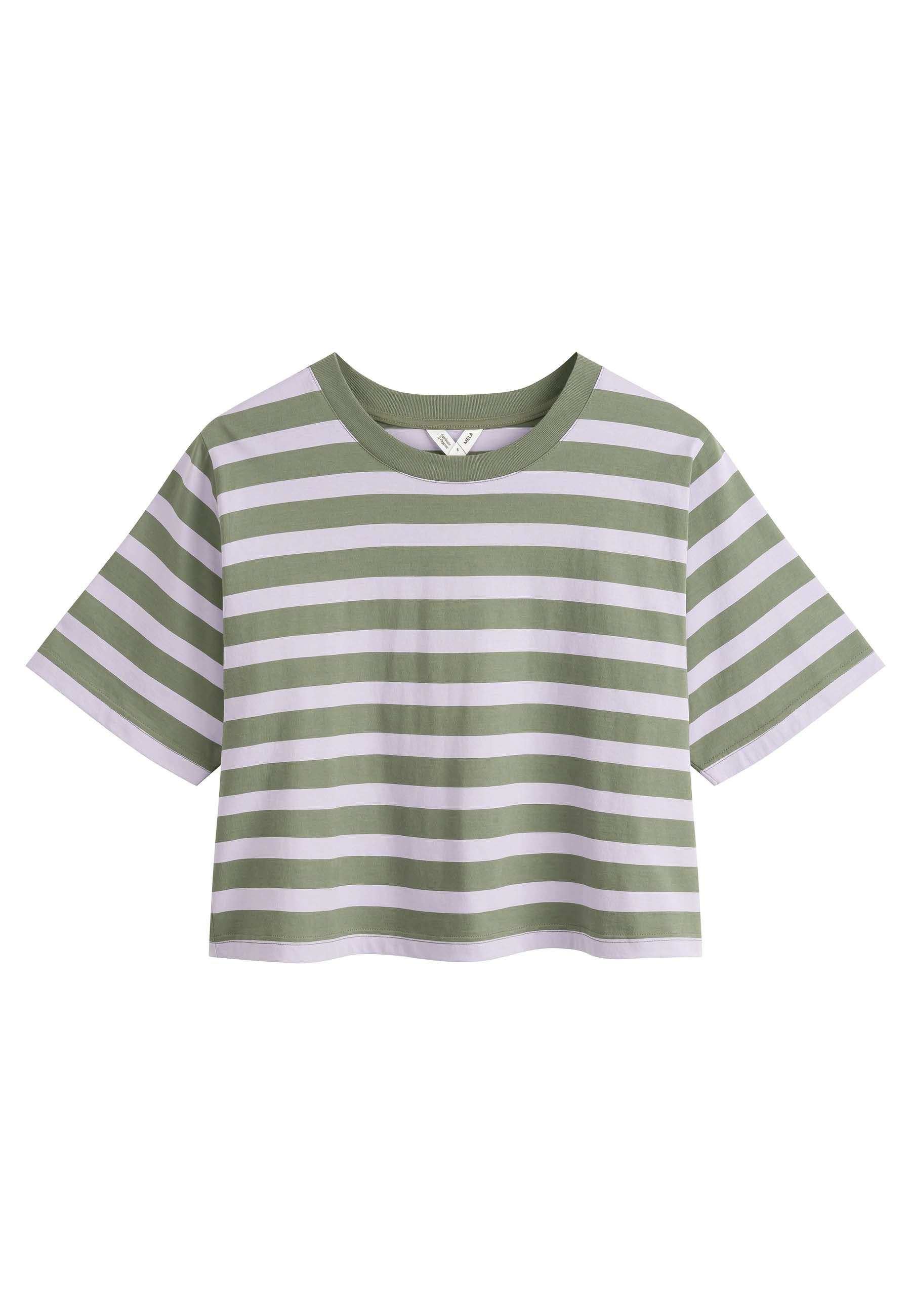 Oversized Cropped T-Shirt for Women - Soft Drop Shoulder Graphic Tee in Neutral Tones 5