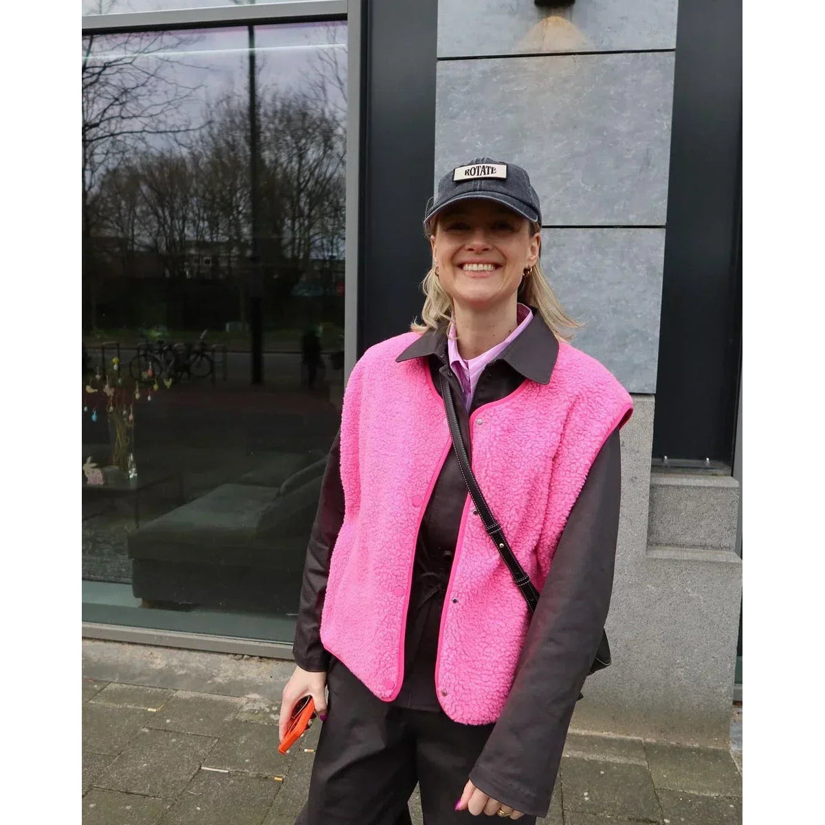 Oversized Fleece Vest Women High-Quality Sherpa Sleeveless Layering 7