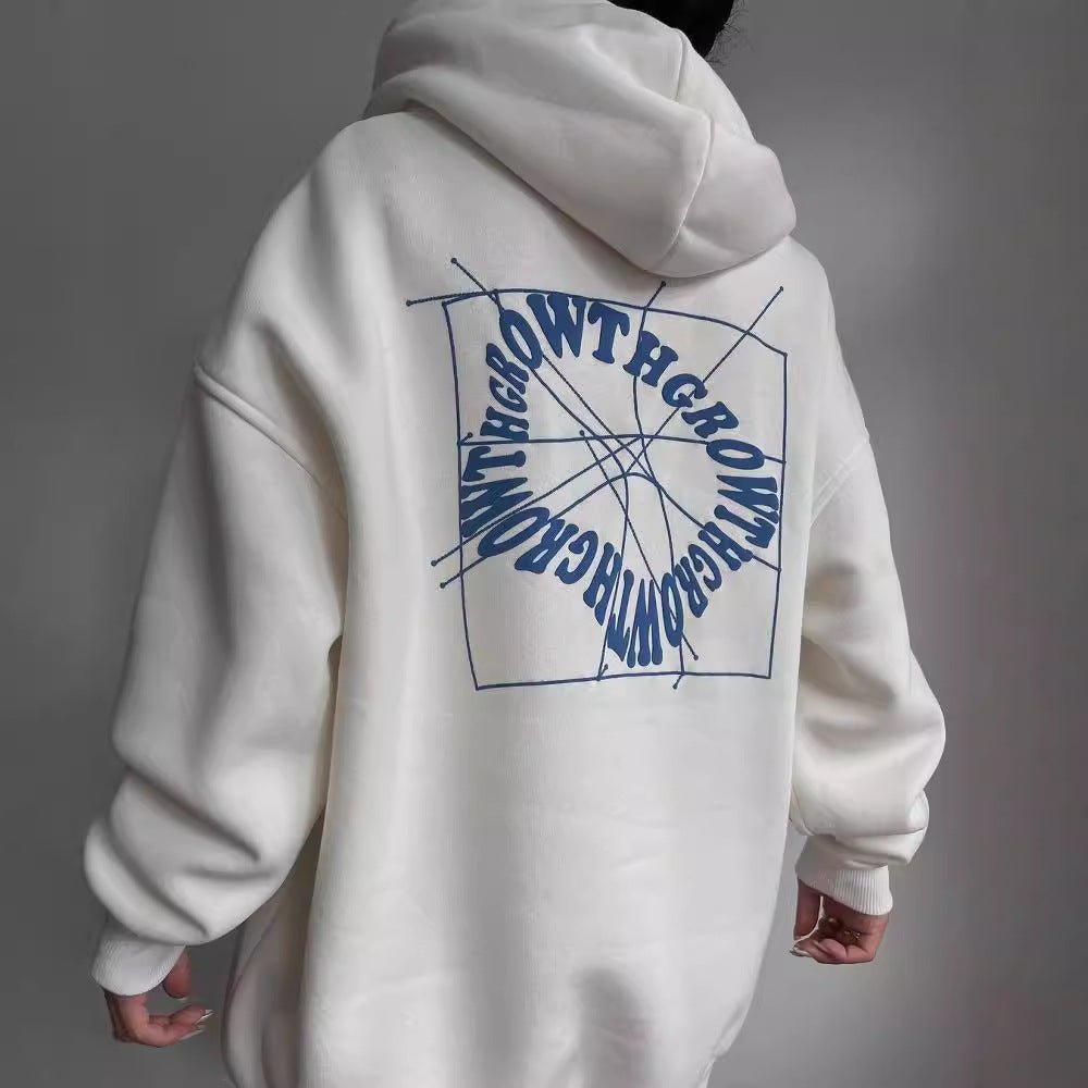 Oversized Hoodie Women - Soft Heavyweight Cotton, Dropped Shoulders, Minimalist Streetwear Vibe in Solid Black or Grey 3