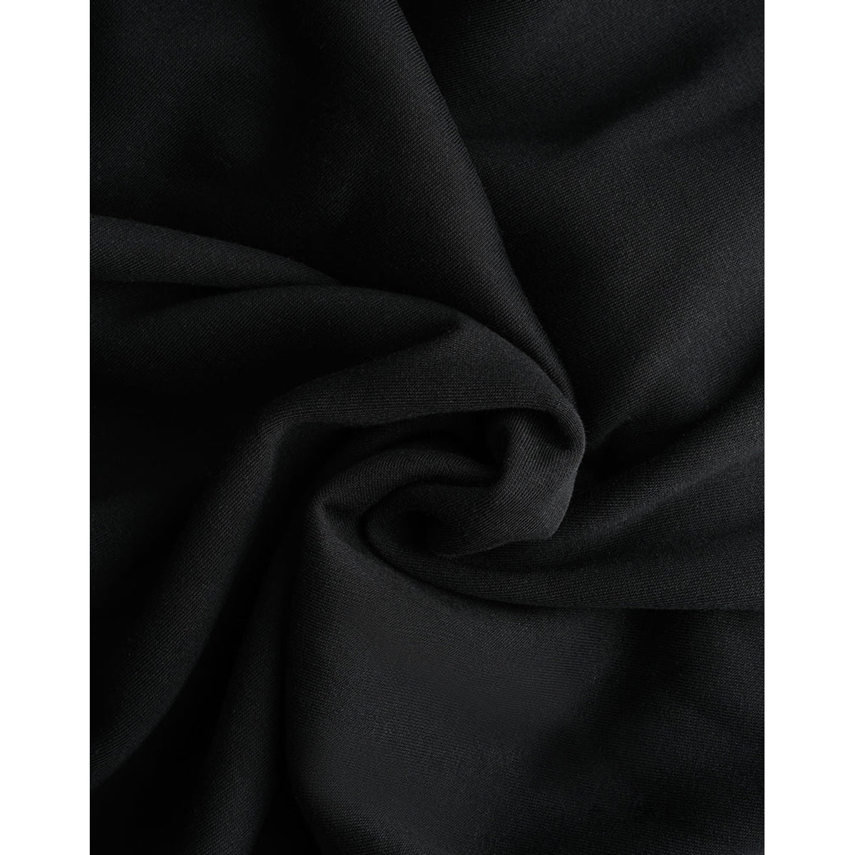 Oversized Hoodie for Men - Soft Black Cotton Blend, Relaxed Fit, Minimalist Streetwear 5