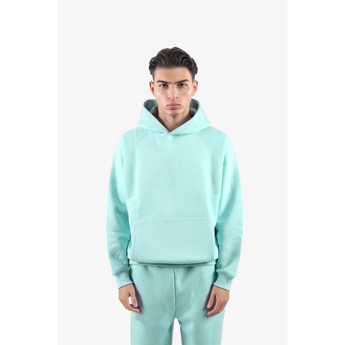 Oversized Hoodie for Men - Soft Cotton, Relaxed Fit, Black or Grey Sweatshirt 0