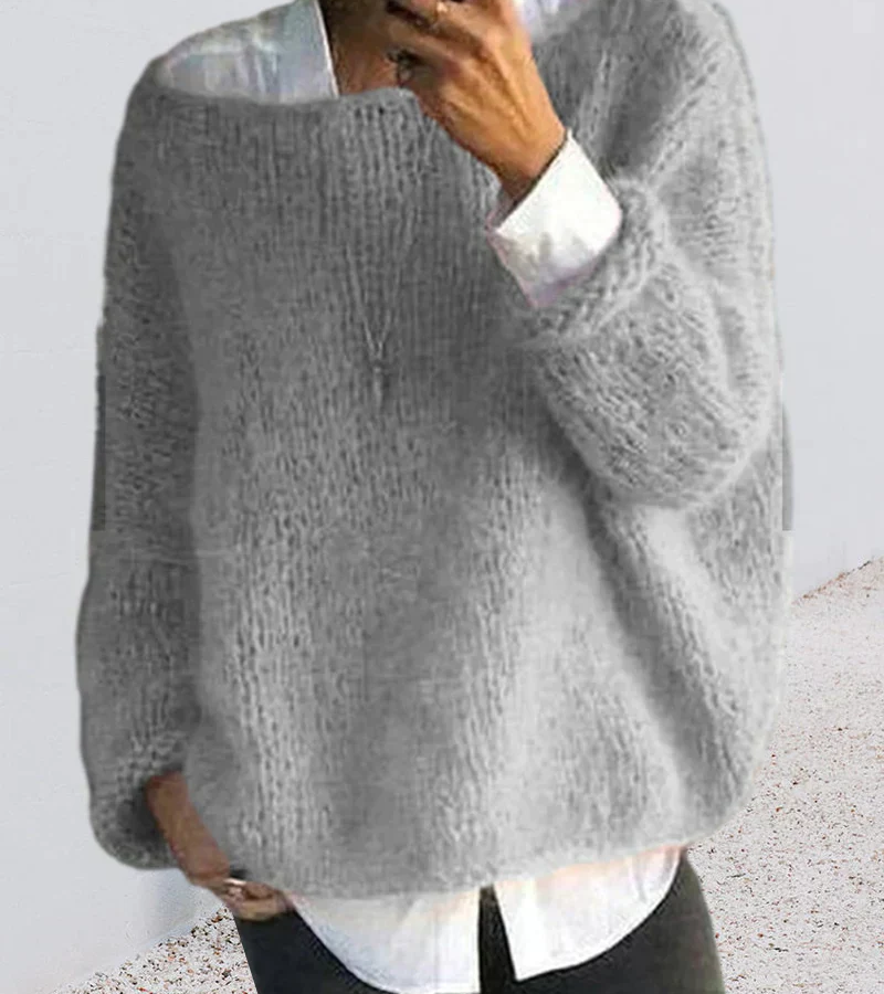Oversized Sweater Women Soft Cozy Knitted Winter Fashion 1