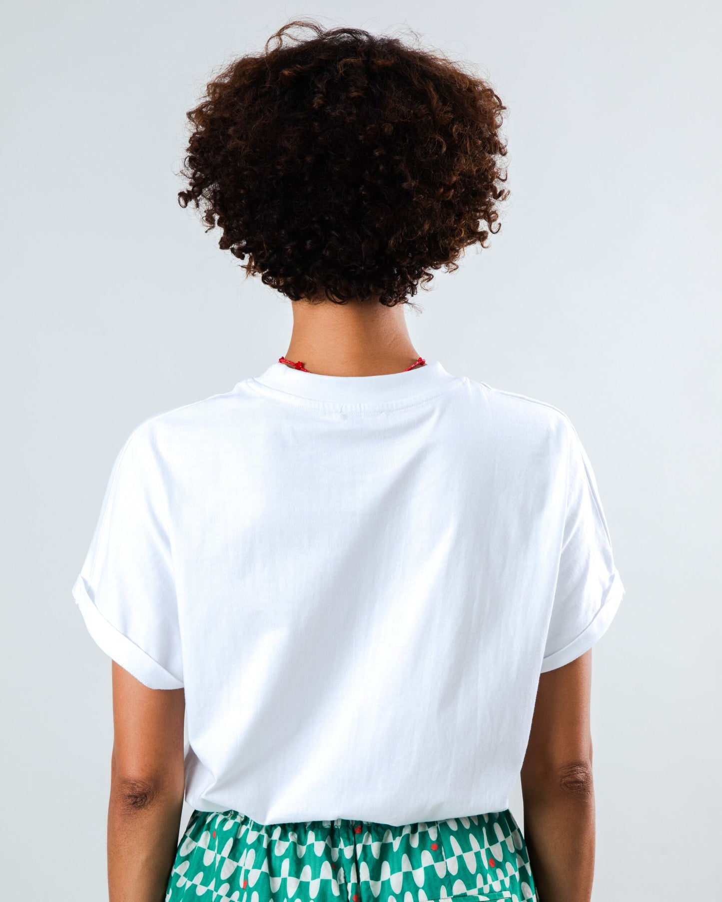 Oversized Women's T-Shirt - Soft Drop Shoulder Graphic Tee in Neutral Tones 3