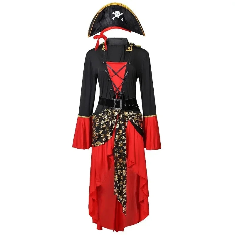 Pirate Captain Costume Dress Midi Cut Halloween Adventure 0
