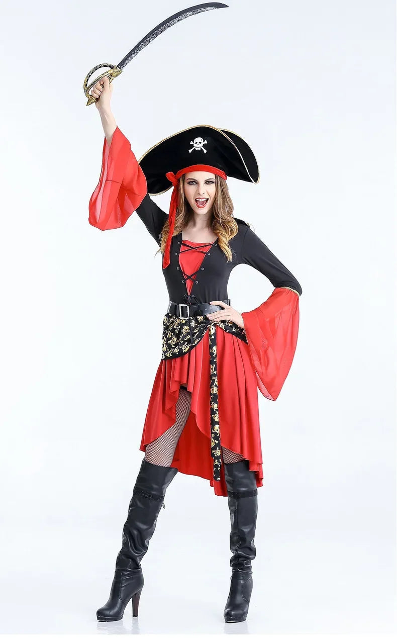 Pirate Captain Costume Dress Midi Cut Halloween Adventure 4