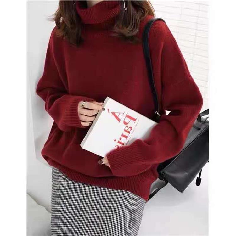 Plus Size Oversized Turtleneck Sweater Women Cozy Knit Chic 6