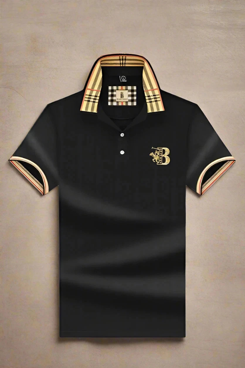 Polo Shirt Men Elegant Cotton Design Casual Chic Comfortable Fashion 1