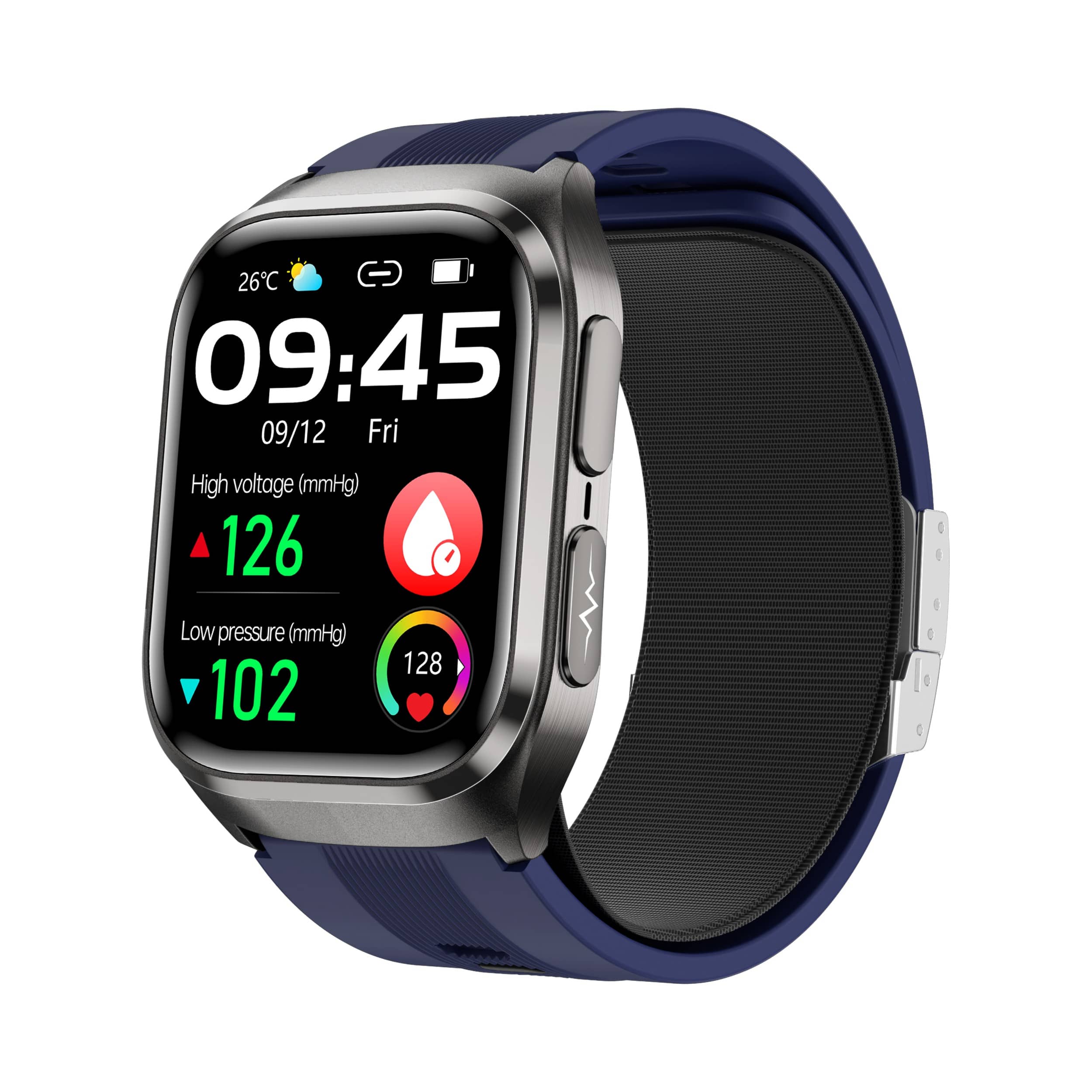 Precision Health | Smartwatch with Blood Pressure & Heart Rate Monitoring | Accurate Health Insights for Wellness 1