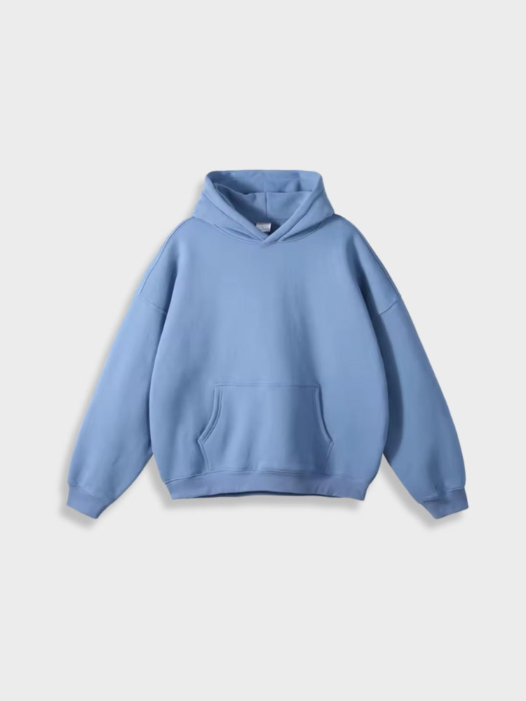 Premium Oversized Hoodie for Men - Soft Heavyweight Cotton, Black or Grey 0