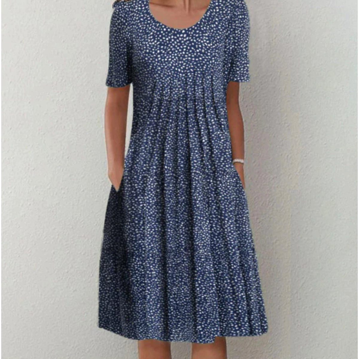 Printed Midi Summer Dress Women Comfortable Casual Chic Stylish 1