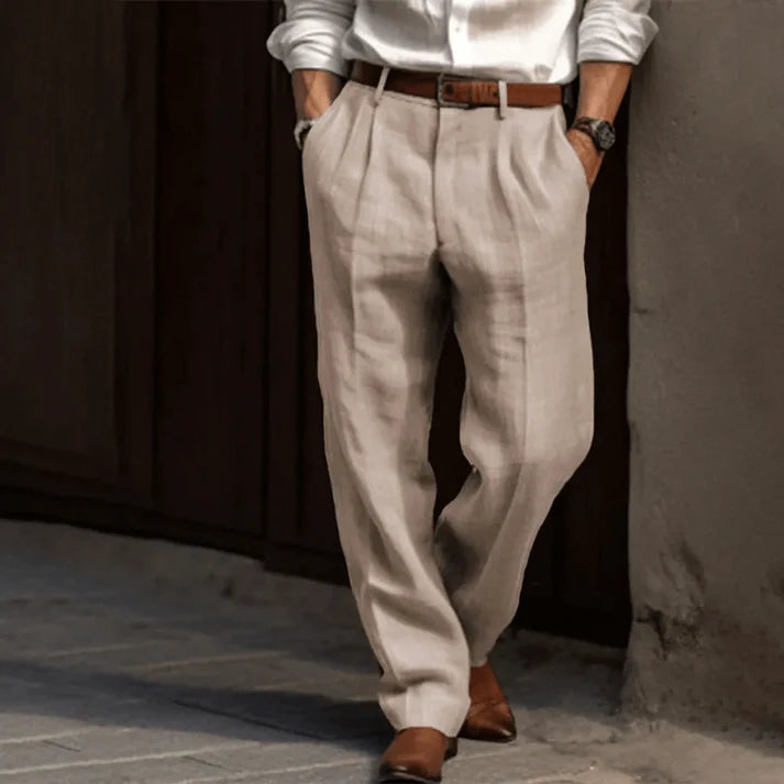 Retro Men’s Trousers Classic Pinstripe Elegant Comfort Stylish Fit 3