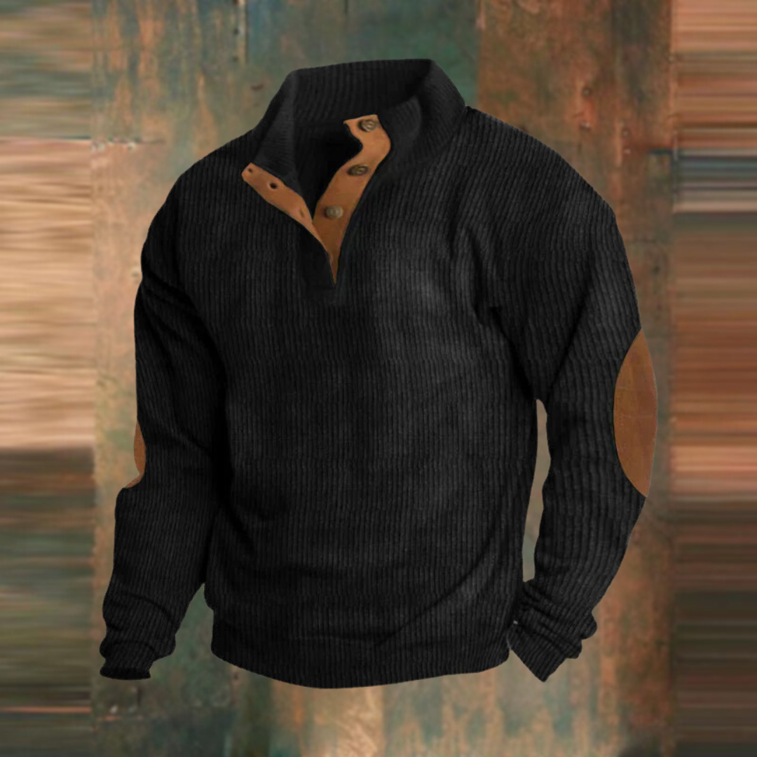 Retro Sweater Comfortable Vintage-Inspired Design Half-Zip for Men and Women 4