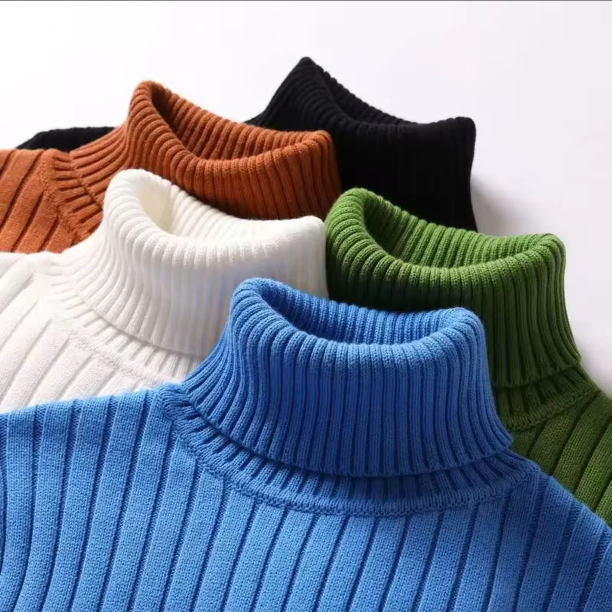 Roll Top Warmth Sweater Women Elegant Striped Design for Winter 0