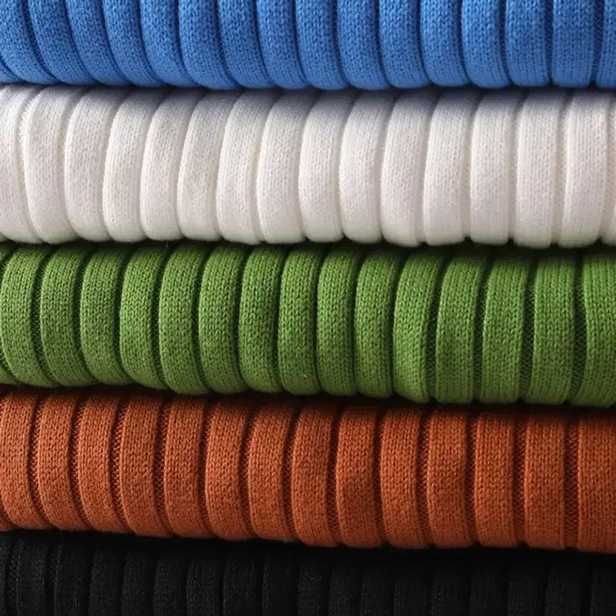 Roll Top Warmth Sweater Women Elegant Striped Design for Winter 7