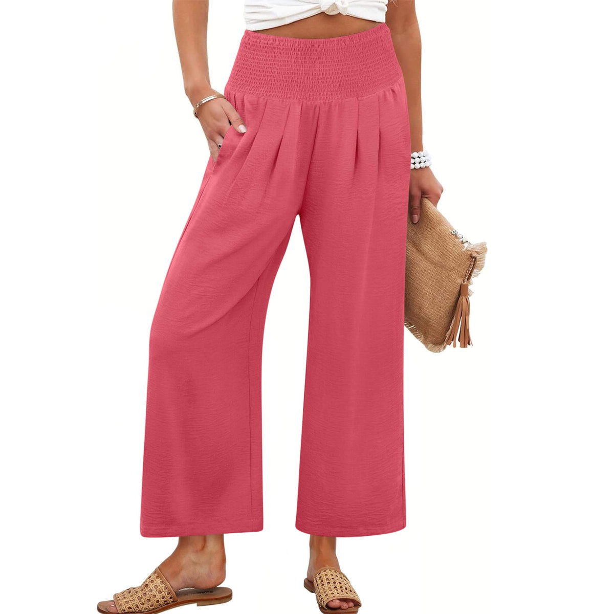 Harper | Fließende Palazzo-Hose mit hohem Bund