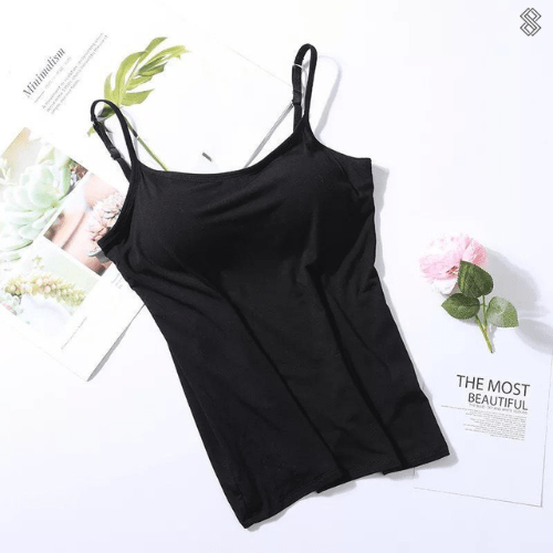 Silky Top Women Integrated Bra Comfortable Chic Design 0