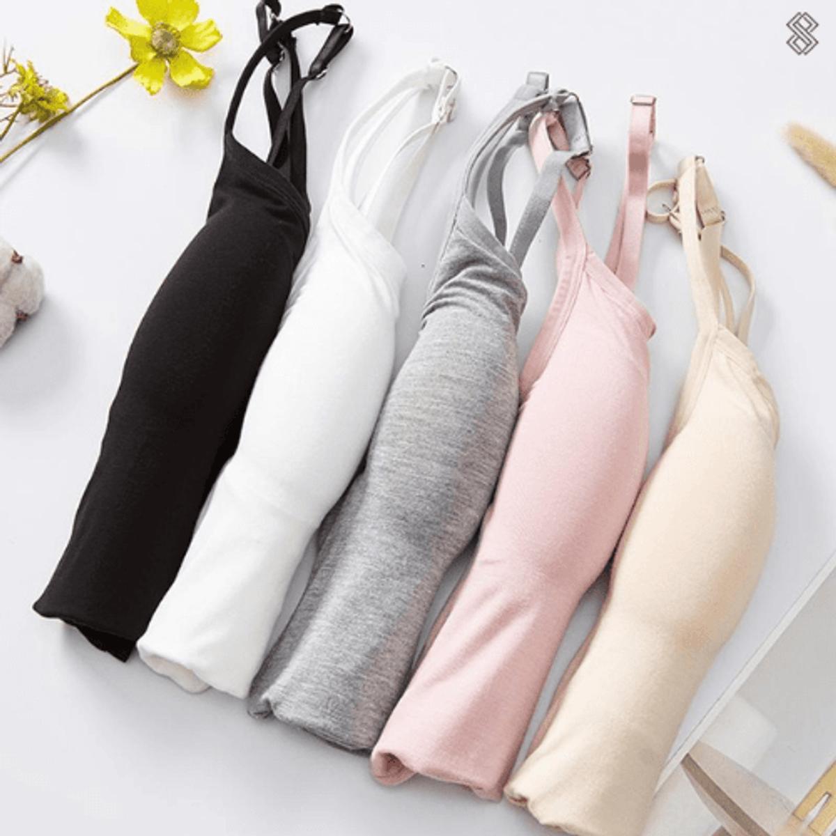 Silky Top Women Integrated Bra Comfortable Chic Design 4