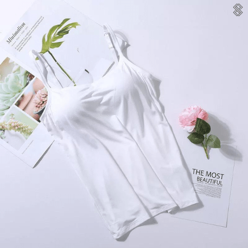 Silky Top Women Integrated Bra Comfortable Chic Design 6