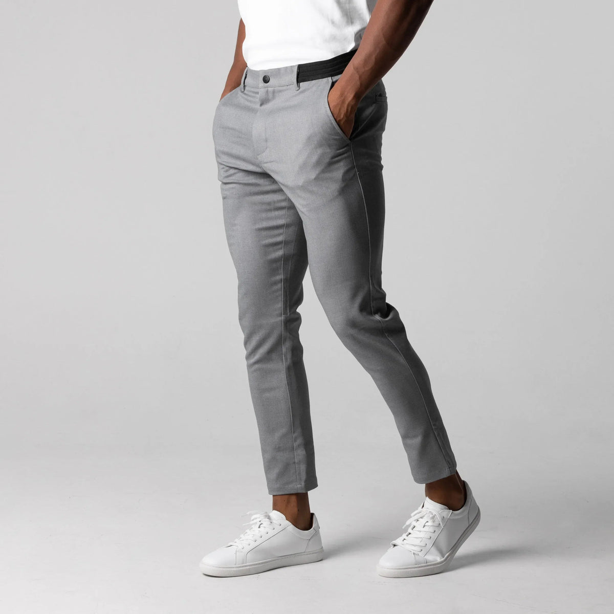 Slim Fit Chino Pants Mens Comfortable Stretch Versatile for Work and Leisure 0