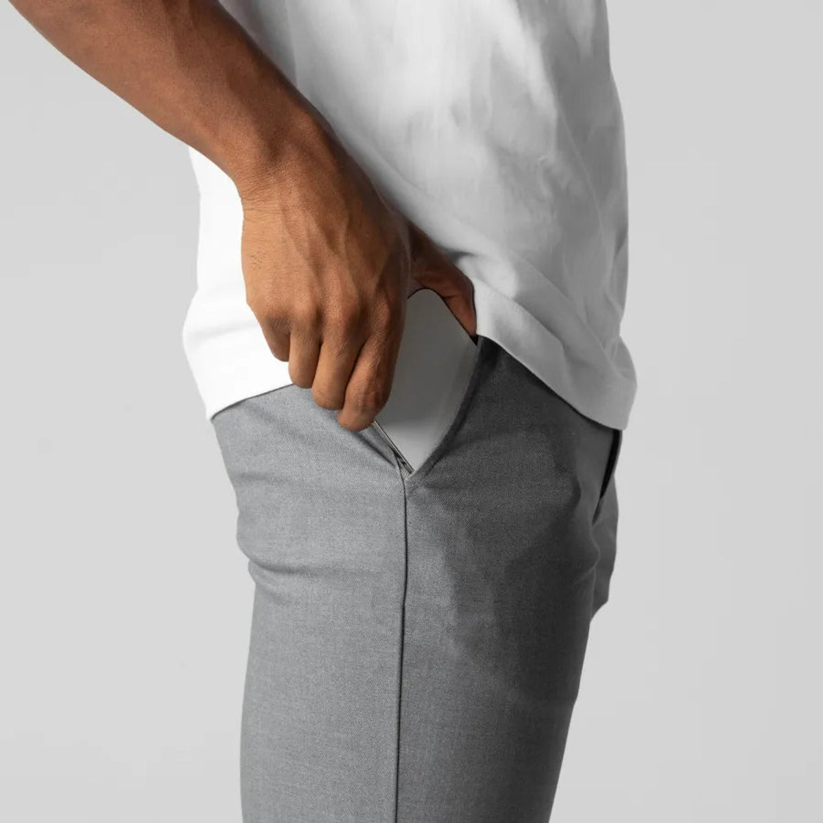 Slim Fit Chino Pants Mens Comfortable Stretch Versatile for Work and Leisure 5