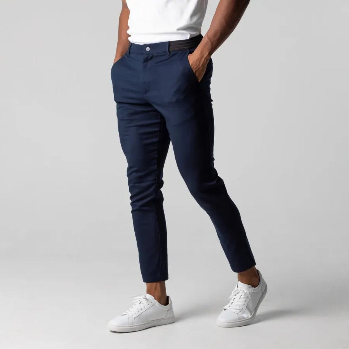 Slim Fit Chino Pants Mens Comfortable Stretch Versatile for Work and Leisure 9