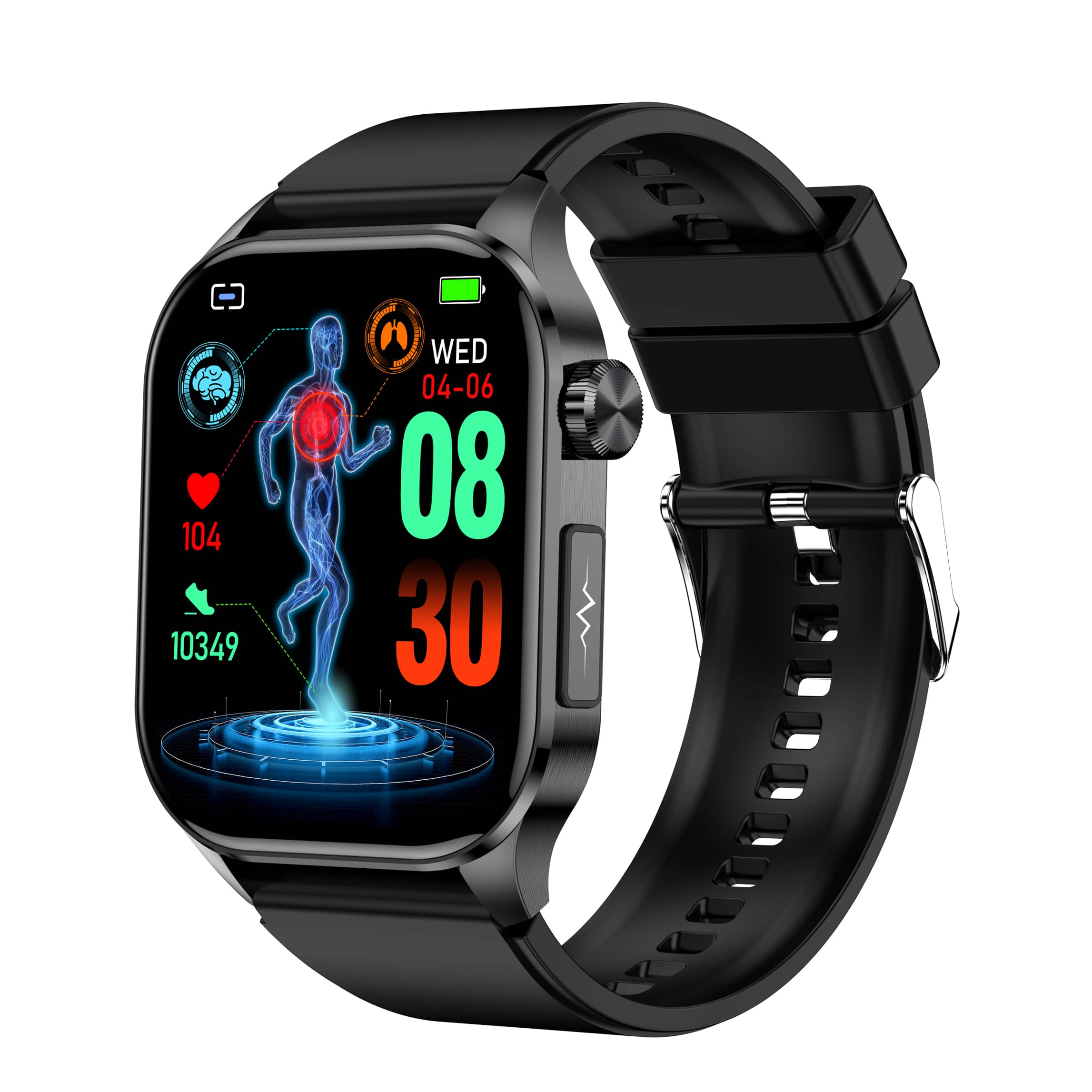 Smart Health Watch | Smartwatch with ECG & Blood Pressure Monitoring | Bluetooth Calling for Daily Health Management 1