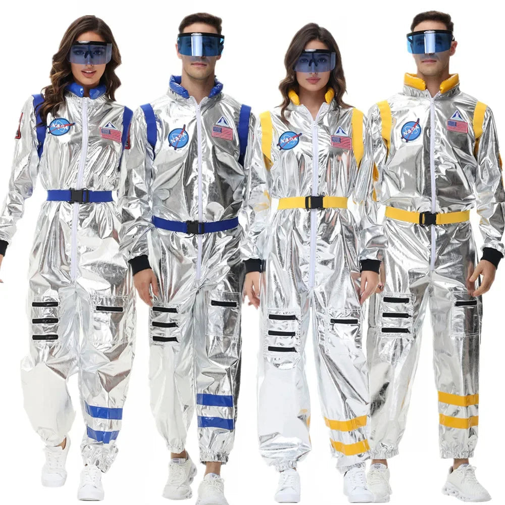 Space Astronaut Costume Adult Halloween Costume Sci-Fi Adventure Outfit 1