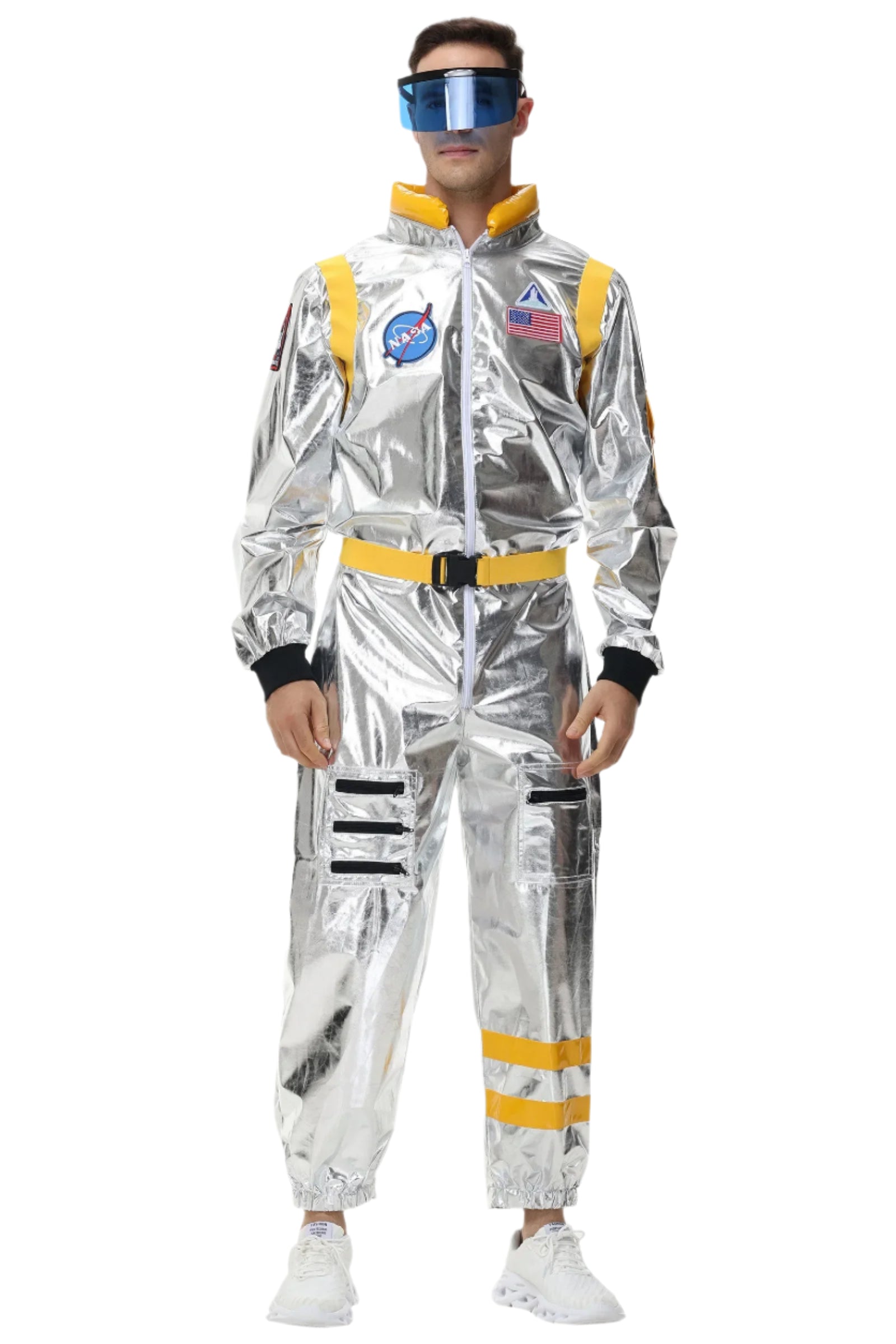 Space Astronaut Costume Adult Halloween Costume Sci-Fi Adventure Outfit 10