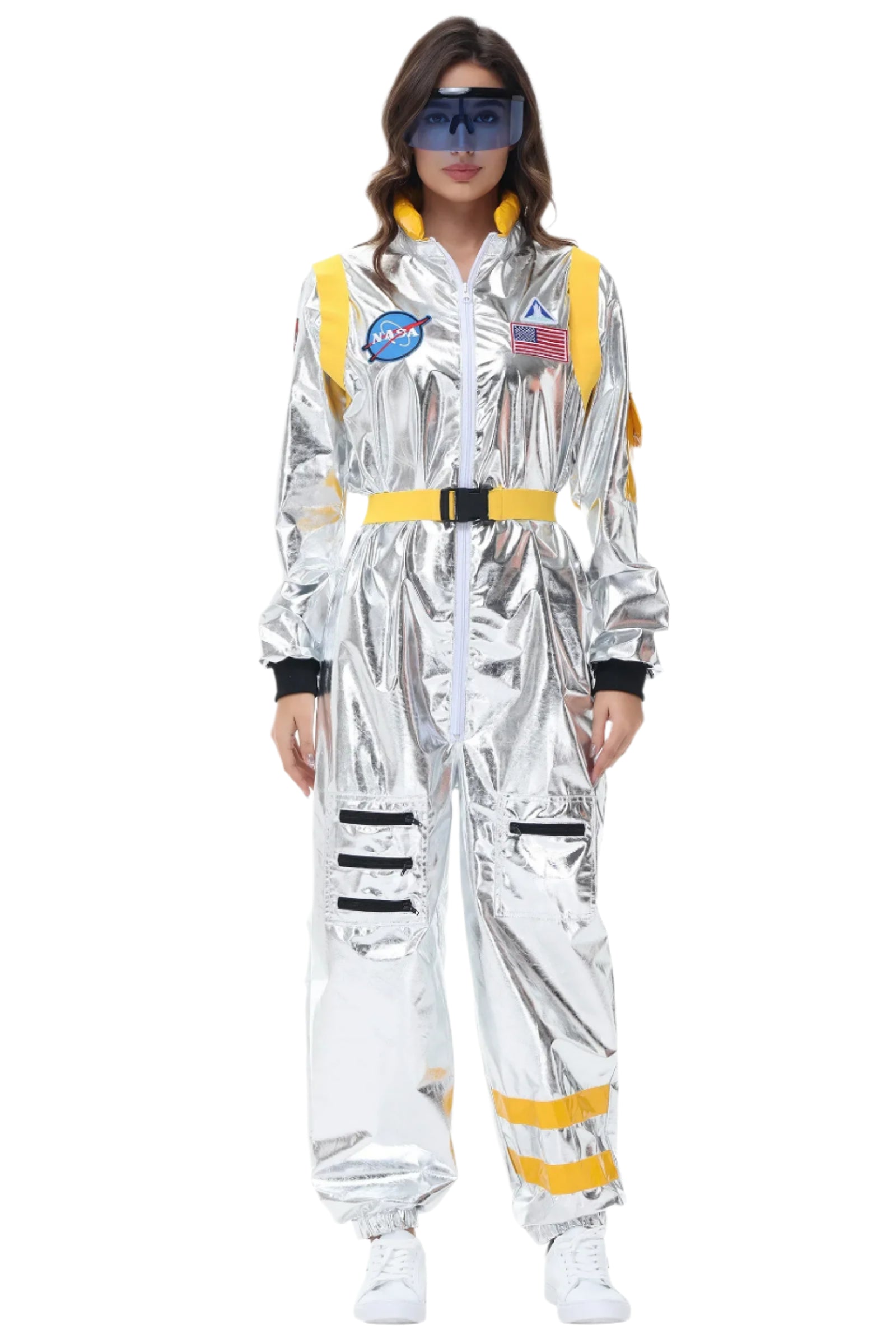 Space Astronaut Costume Adult Halloween Costume Sci-Fi Adventure Outfit 12