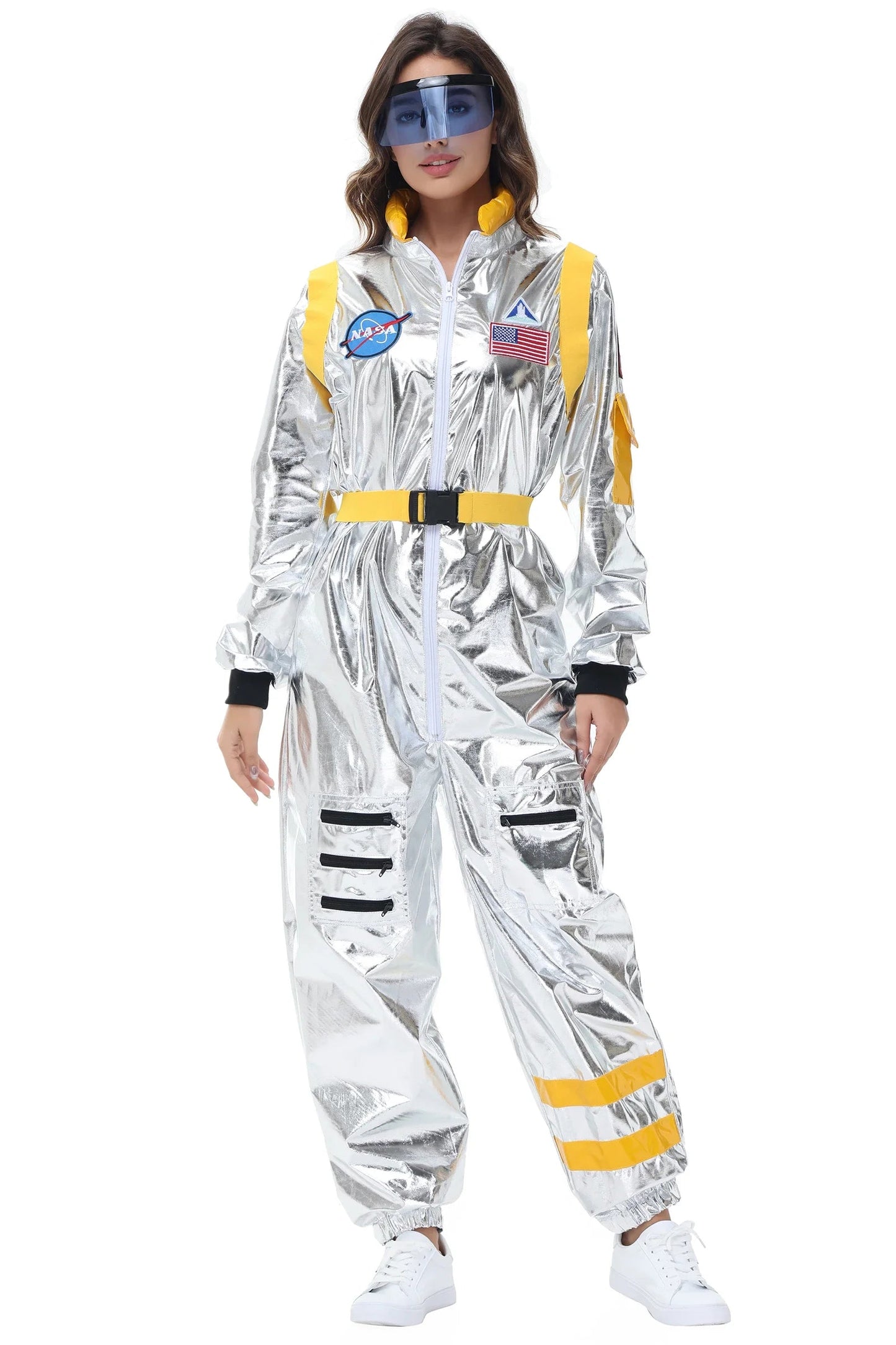 Space Astronaut Costume Adult Halloween Costume Sci-Fi Adventure Outfit 5