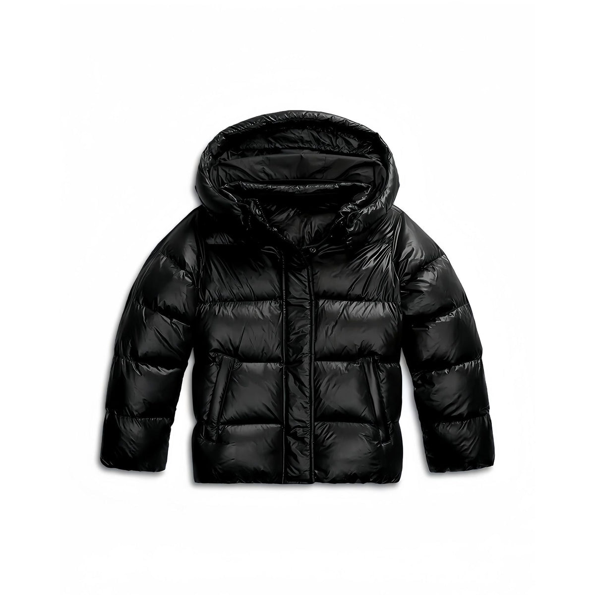 Sporty Quilted Jacket Women Hooded Casual Activewear Lightweight 0