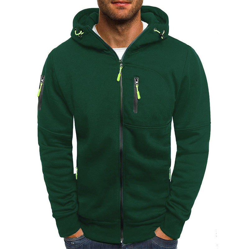 Stylish Hoodie Jacket Casual Comfort Fit with Zipper and Hood 3