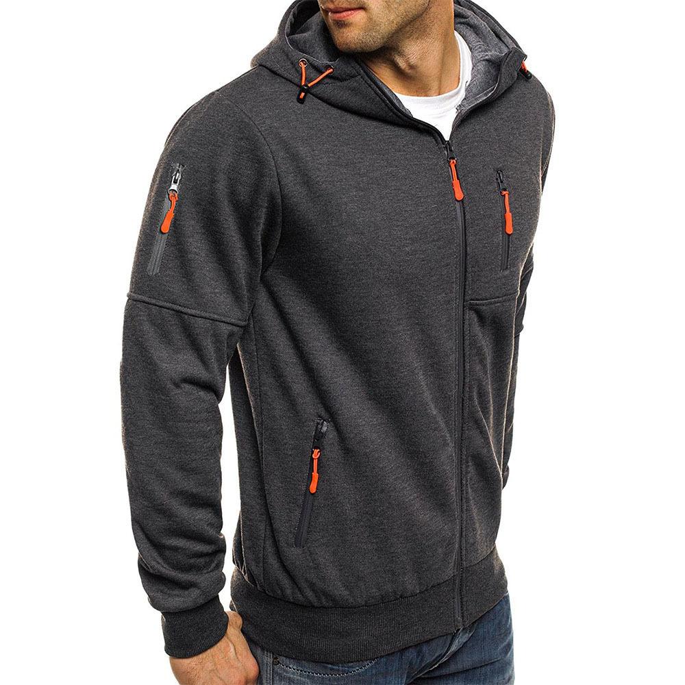 Stylish Hoodie Jacket Casual Comfort Fit with Zipper and Hood 4