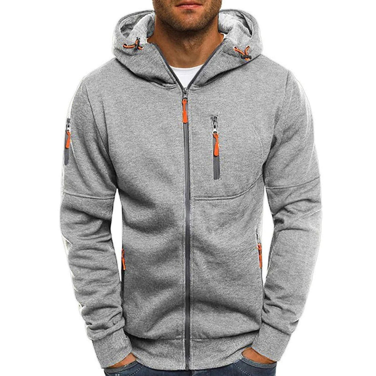 Stylish Hoodie Jacket Casual Comfort Fit with Zipper and Hood 9