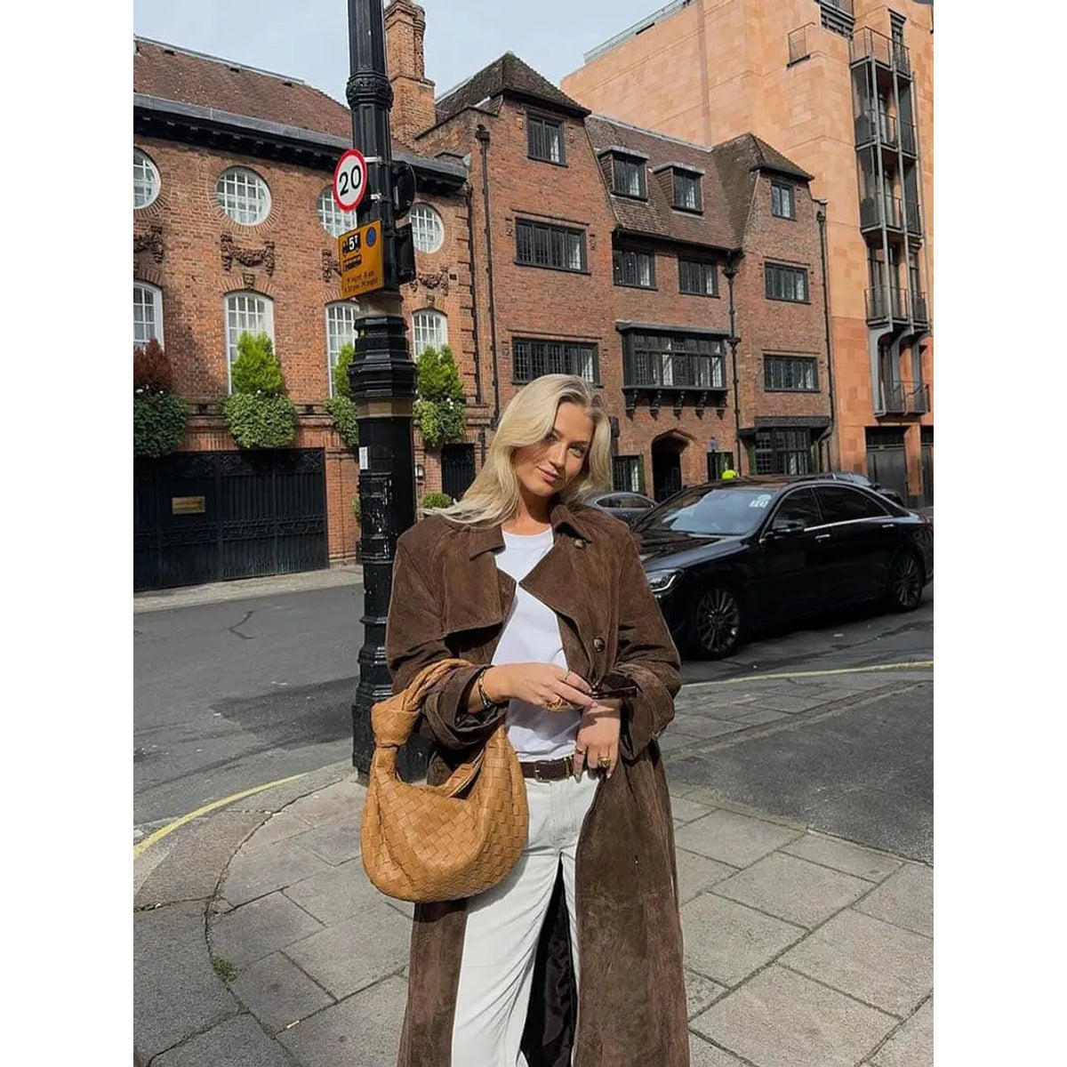 Suede Trench Coat Women Classic Elegance for Cool Days 2
