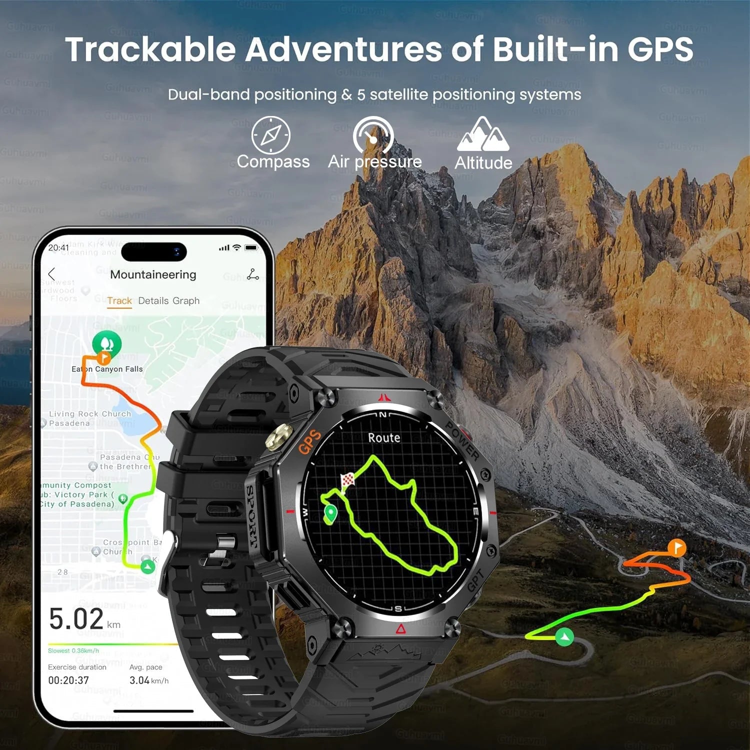 T-Rex 3 | Rugged Smartwatch with GPS & AMOLED Display | Waterproof for Outdoor Adventures 4
