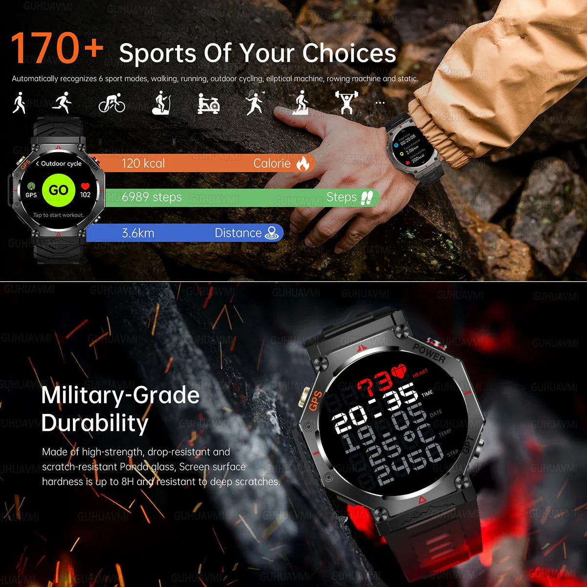 T-Rex 3 | Rugged Smartwatch with GPS & AMOLED Display | Waterproof for Outdoor Adventures 6