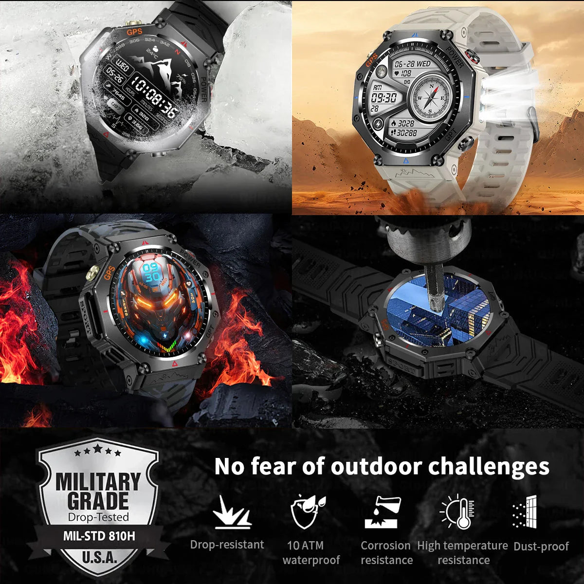 T-Rex 3 | Rugged Smartwatch with GPS & AMOLED Display | Waterproof for Outdoor Adventures 7