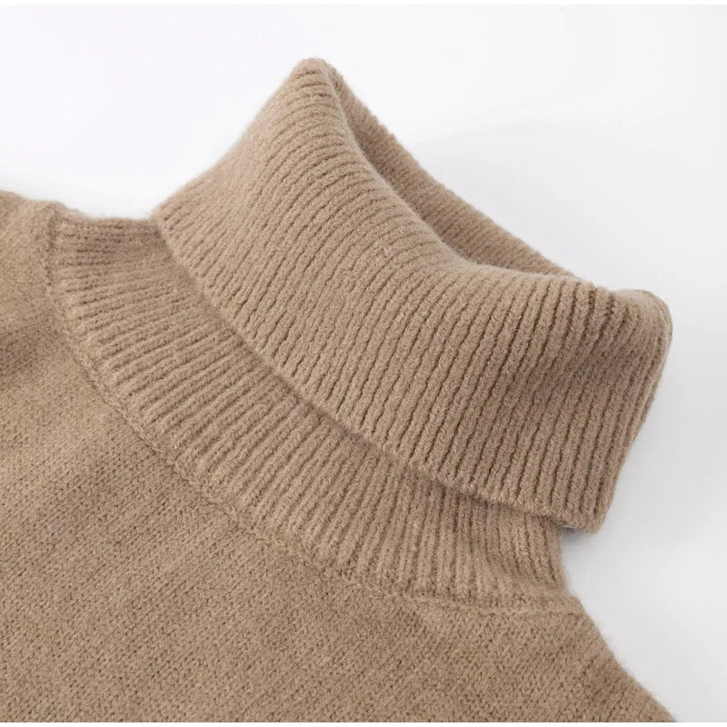 Turtleneck Sweater Women Premium Polyester Soft Warm Casual Chic 7