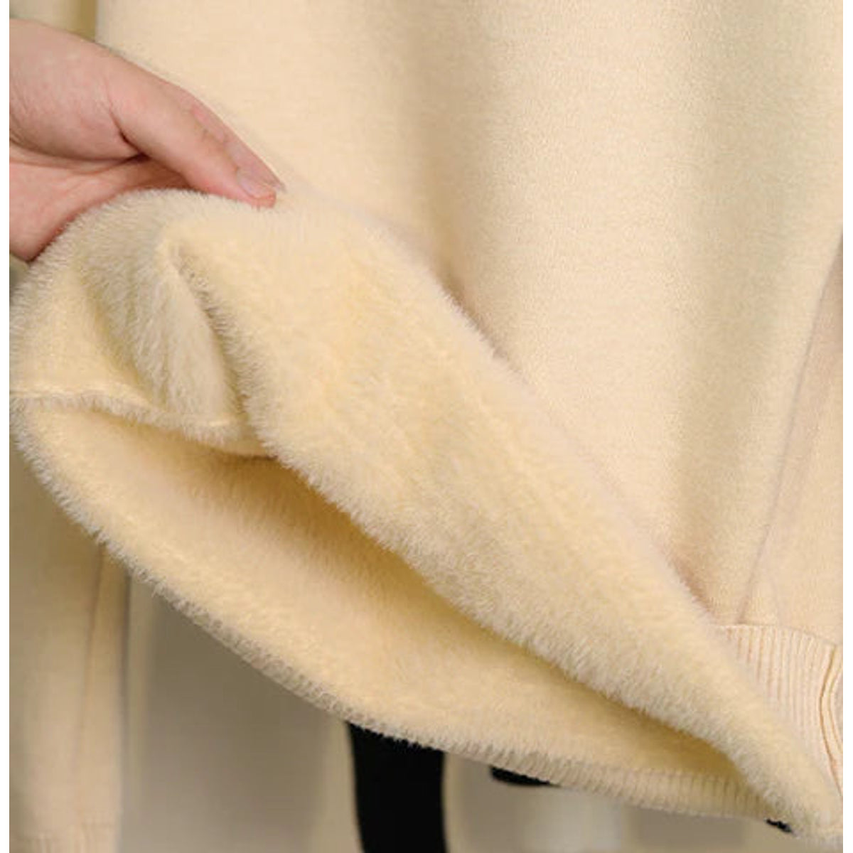 Turtleneck Sweater Women Pure Alpaca Wool Extra Warm Soft Casual Chic 3