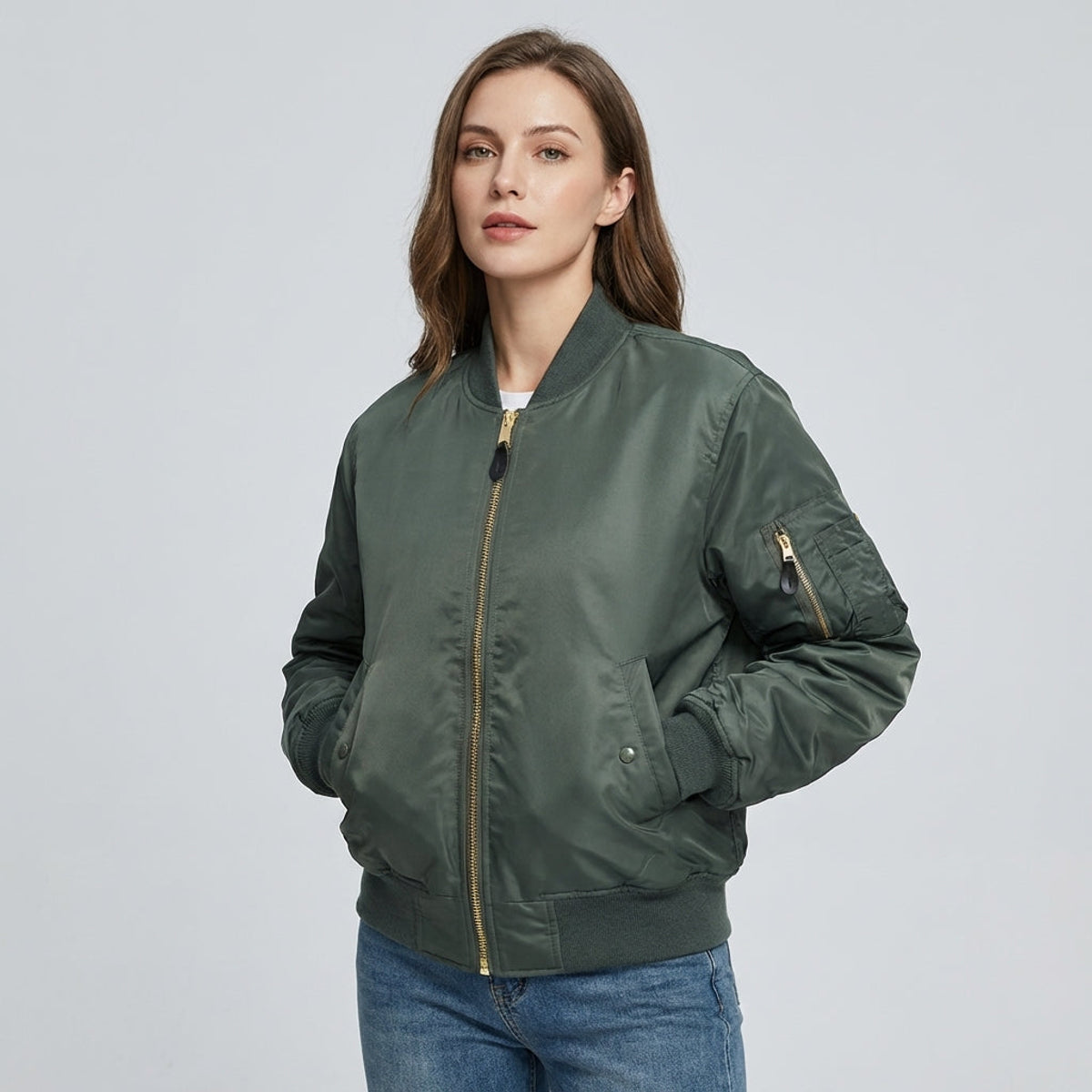 Unisex Classic Black Bomber Jacket Timeless Style and Comfort 1