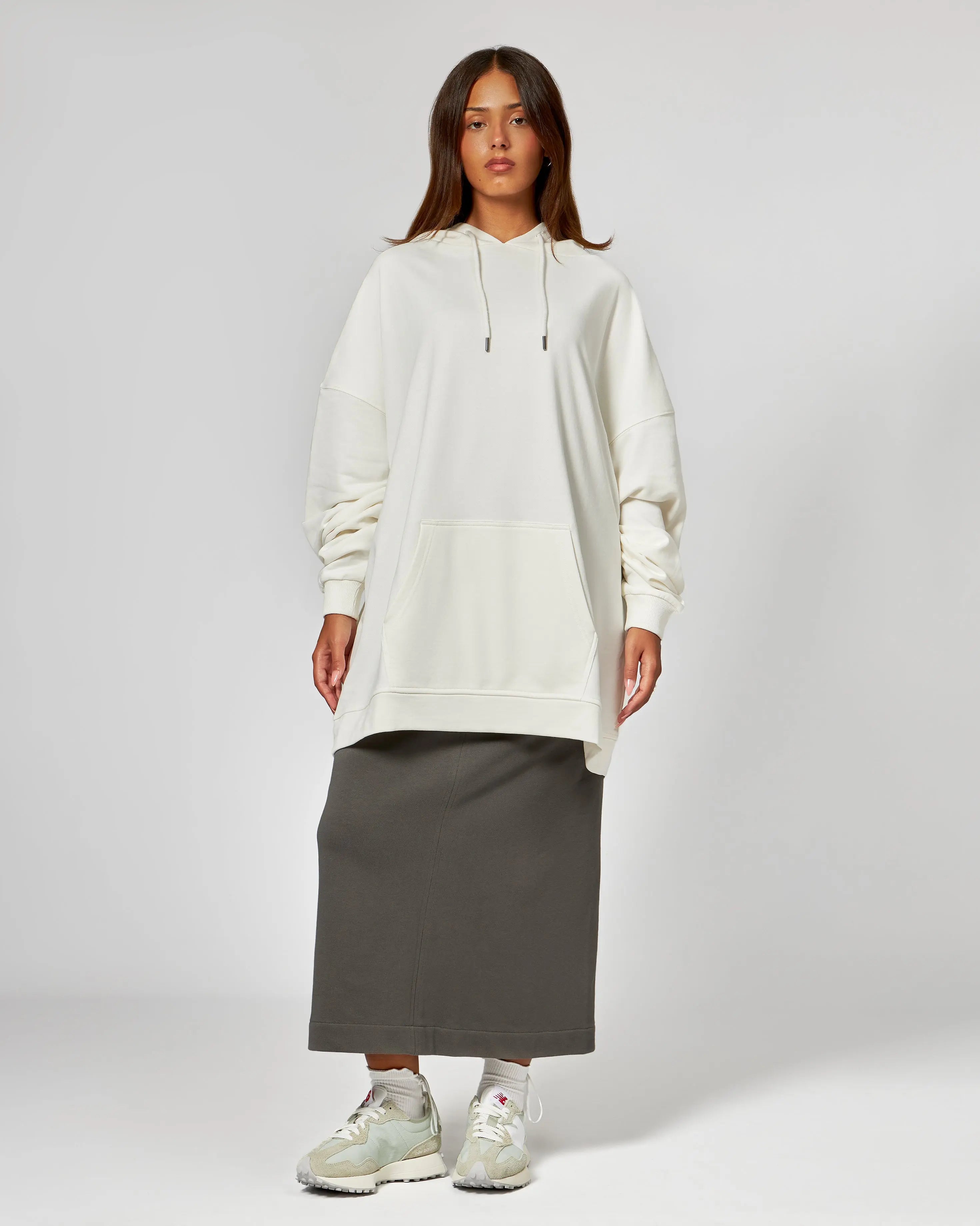 Unisex Oversized Hoodie - Soft Cotton, Relaxed Fit, Black or Grey Streetwear 1