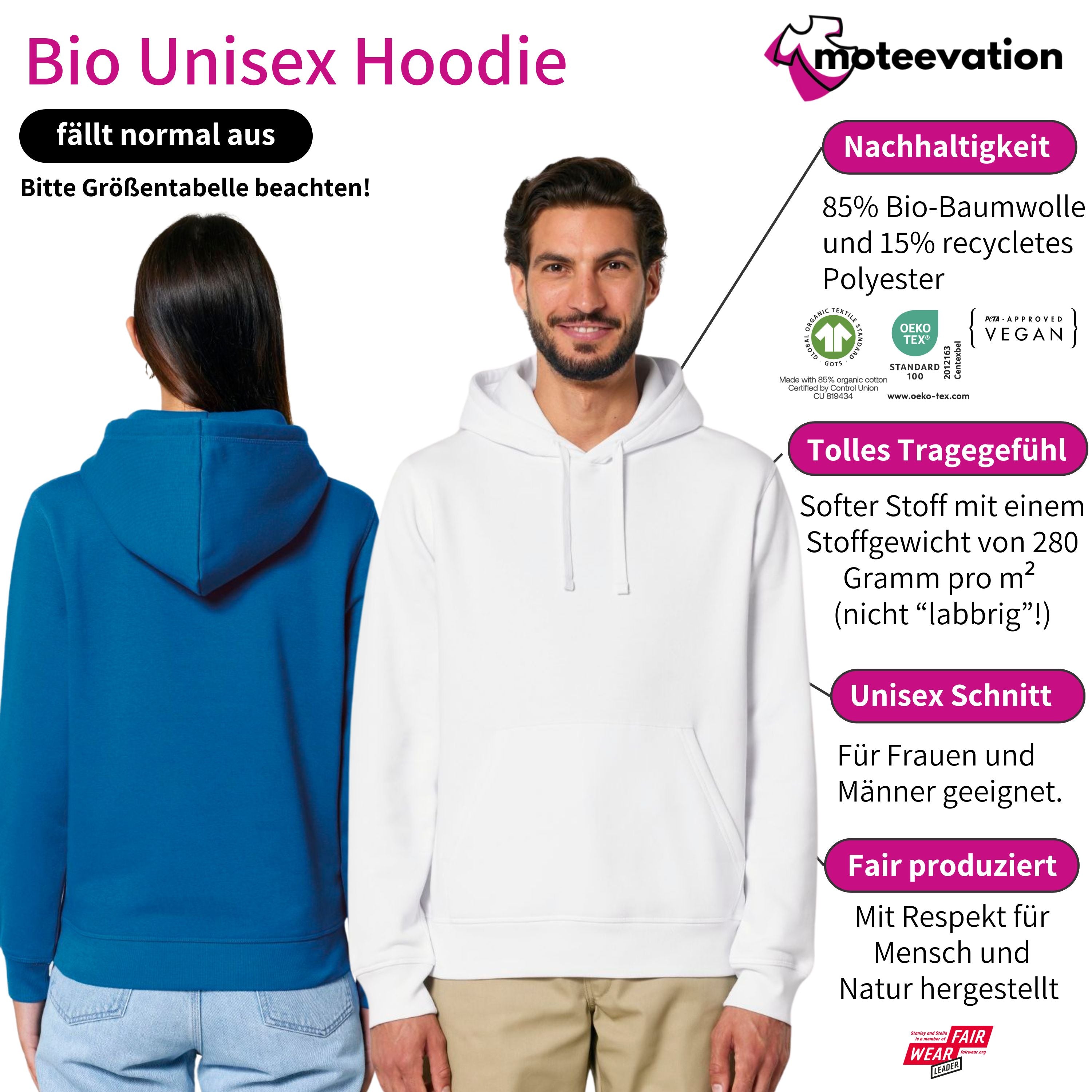 Unisex Oversized Hoodie - Soft Heavyweight Cotton, Black or Grey, Minimalist Streetwear 7