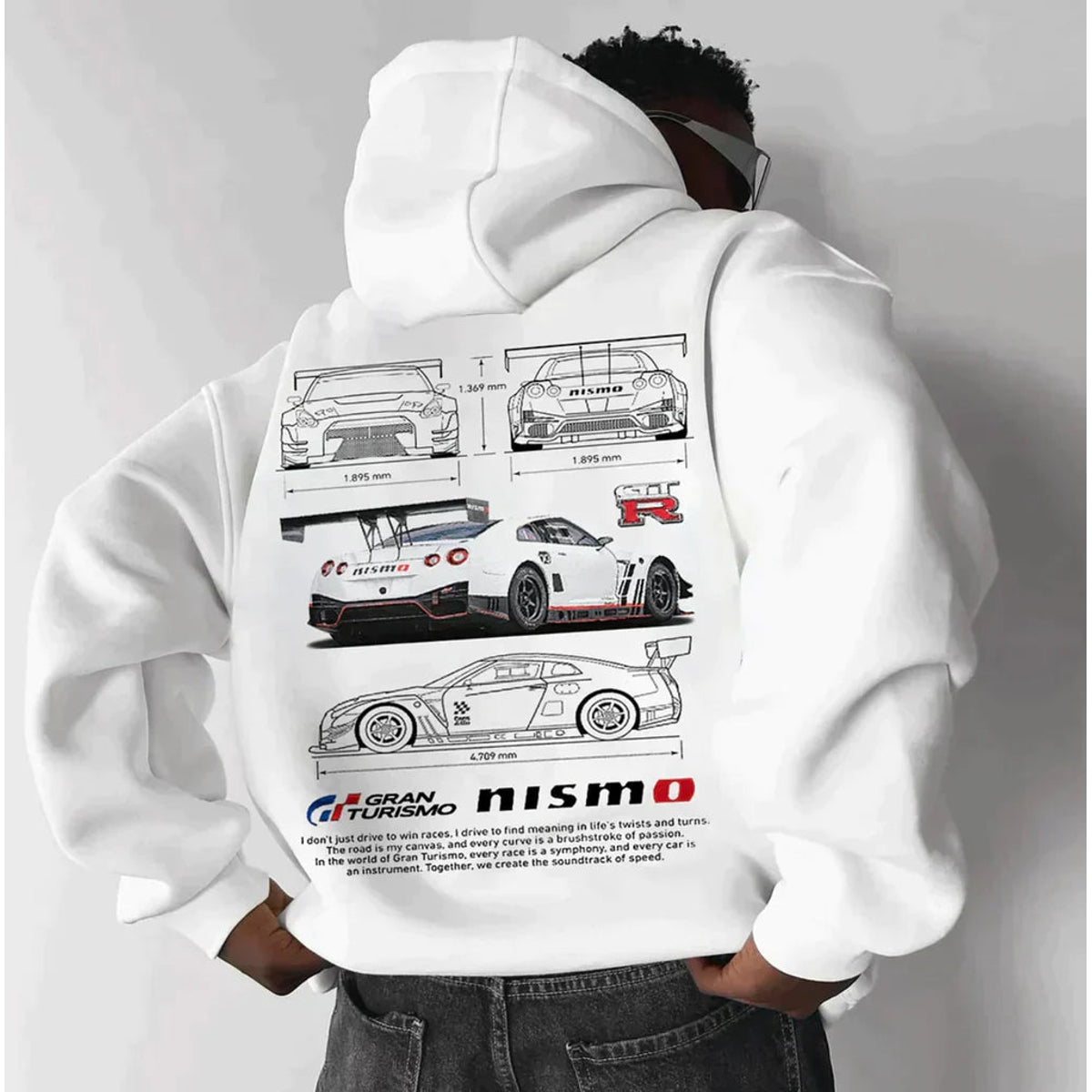 Unisex Racing Hoodie Graphic Print Design Casual Pullover Comfort 5