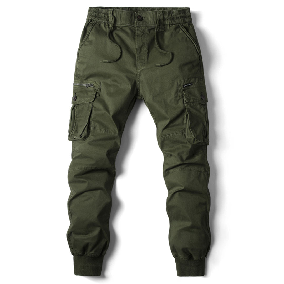 Urban Style Mens Cargo Pants - High Waist, Utility Pockets, Relaxed Fit 3